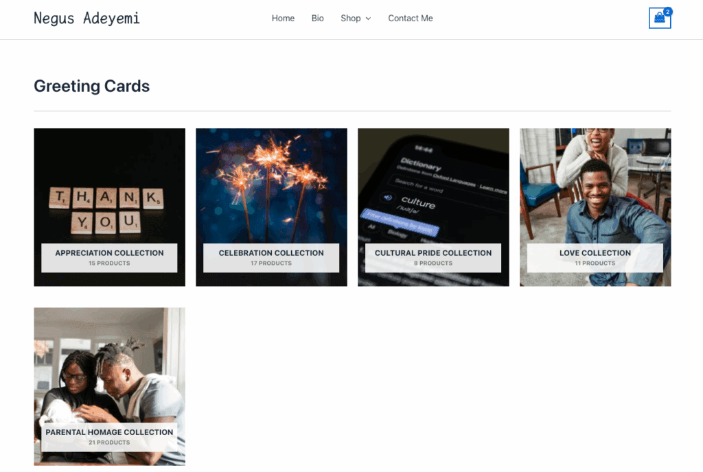 Shop - African American Greeting Cards